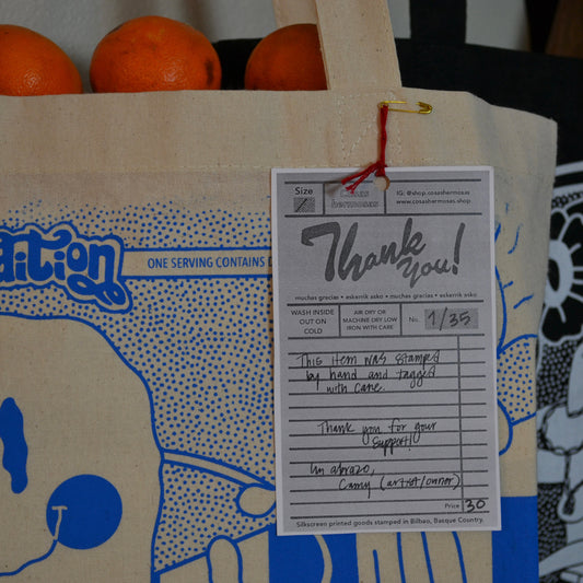 Silk Screen Printed LIMITED EDITION Canvas Tote Bag