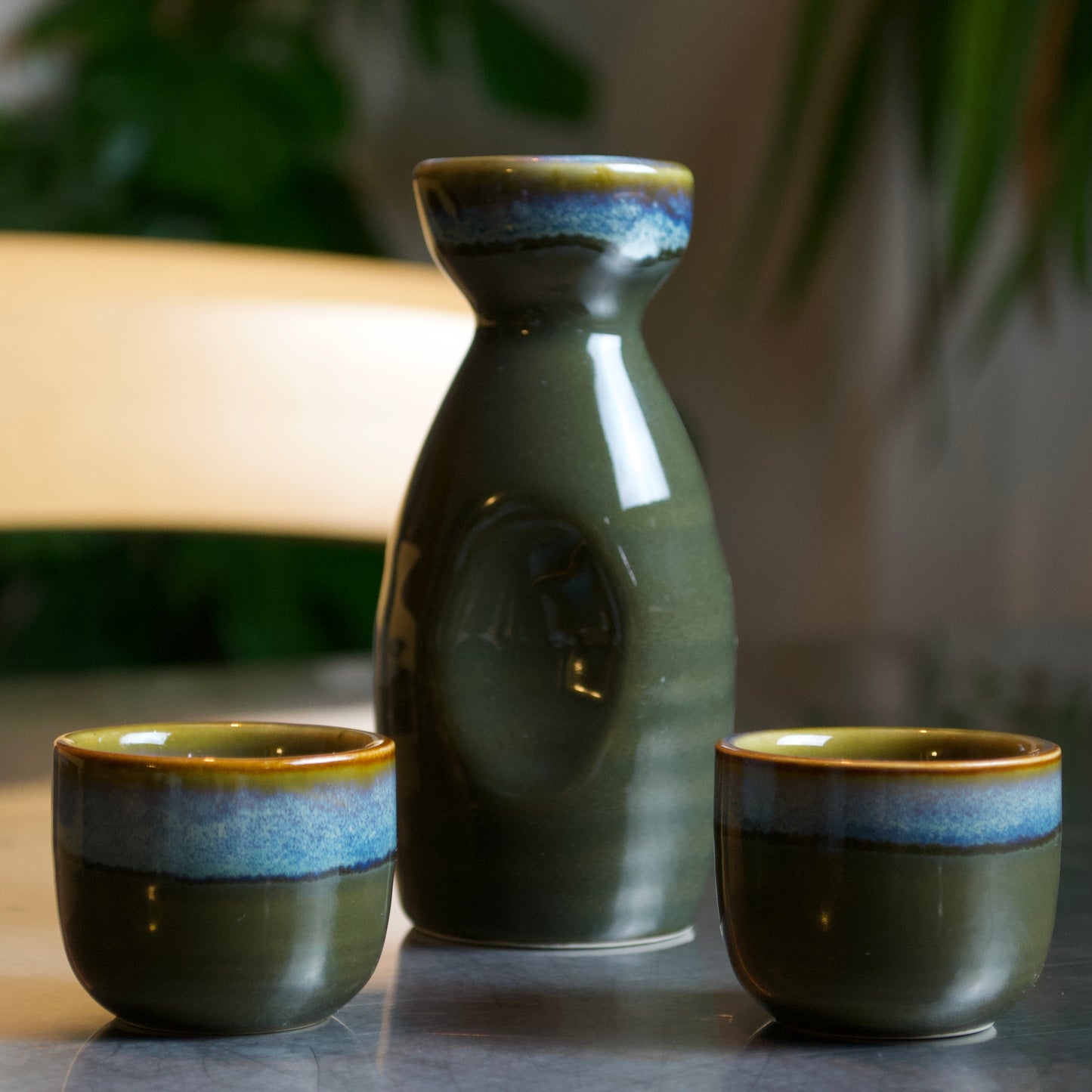 Sake Set Green